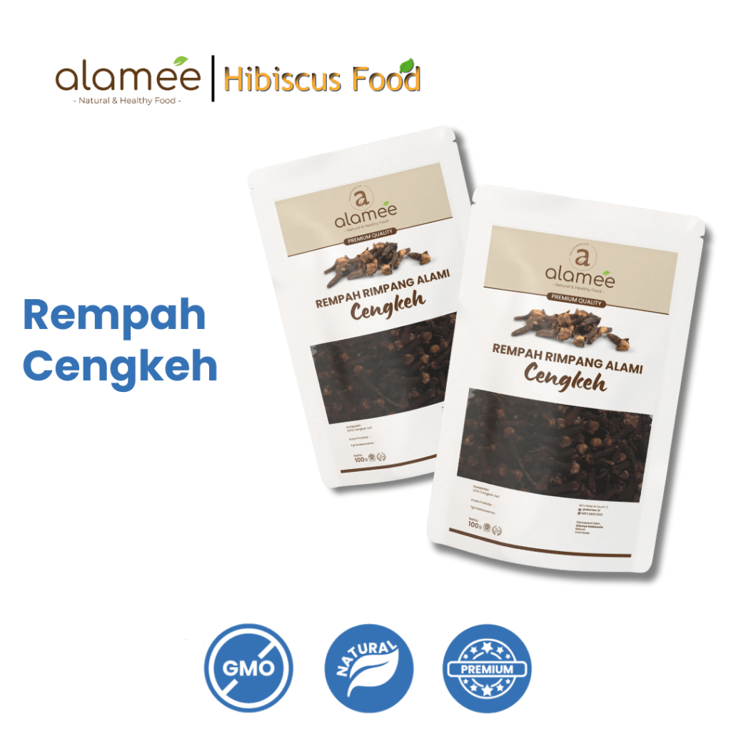 

ALAMEE Cengkeh Rempah Kering Organik Cloves Rimpang Organik Alami Bumbu Seasoning Masakan Masak 100g