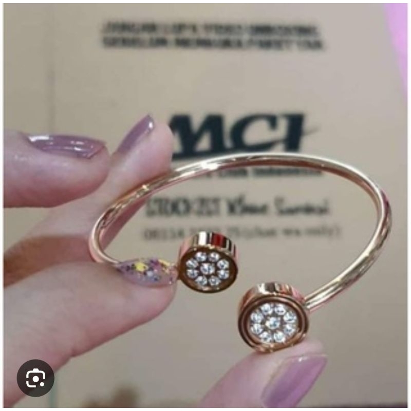 gelang lsb rose vII gold size L dan M mci