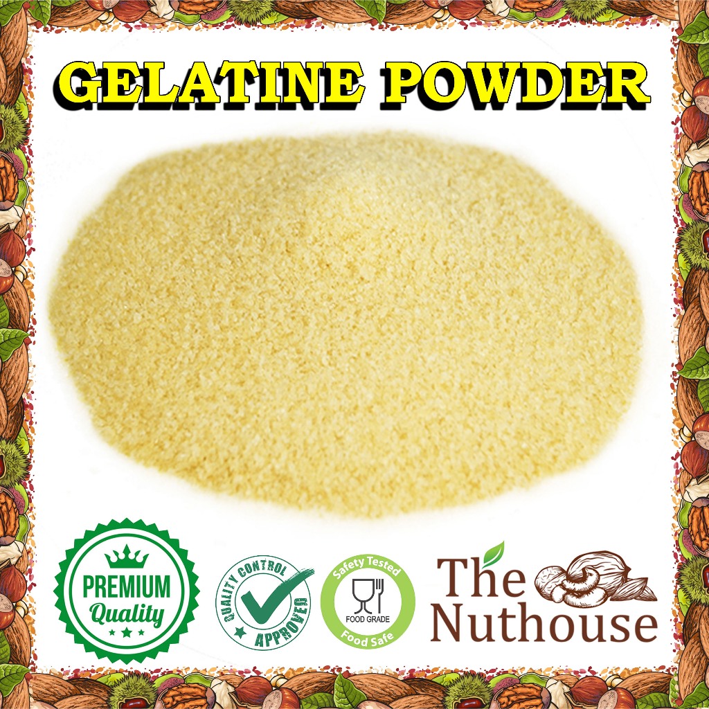 

Gelatine Powder / Bubuk Gelatin / Bahan Tambahan Pangan Gelatin - 1kg / 500gr / 250gr / 100gr