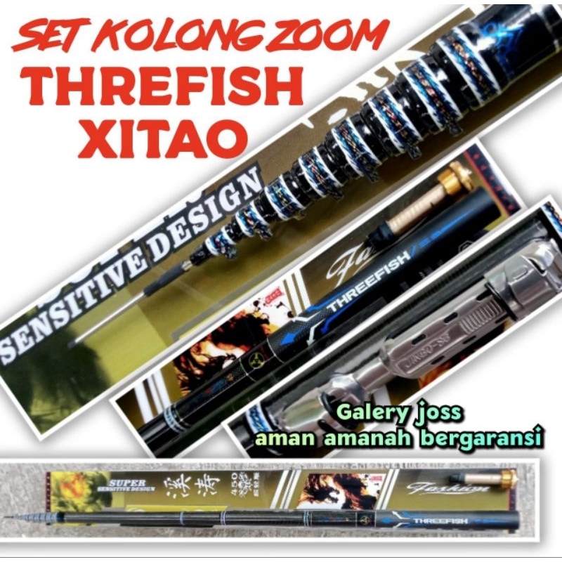 TEGEK KOLONG ZOOM XITAO THREEFISH XITAO 360 450 540 Sudah zoom purus