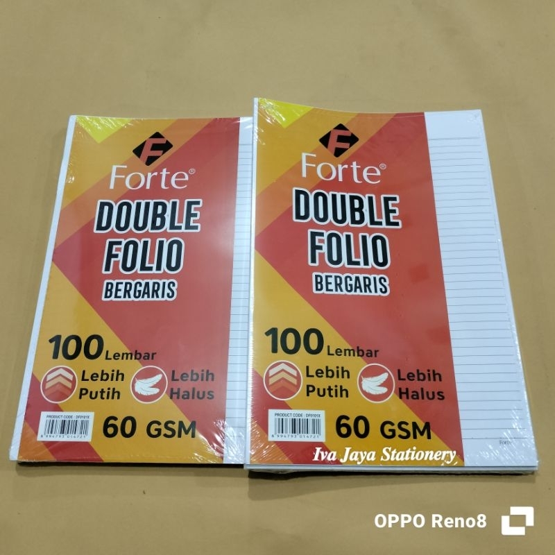 

Kertas Double Folio Bergaris 100 Lembar