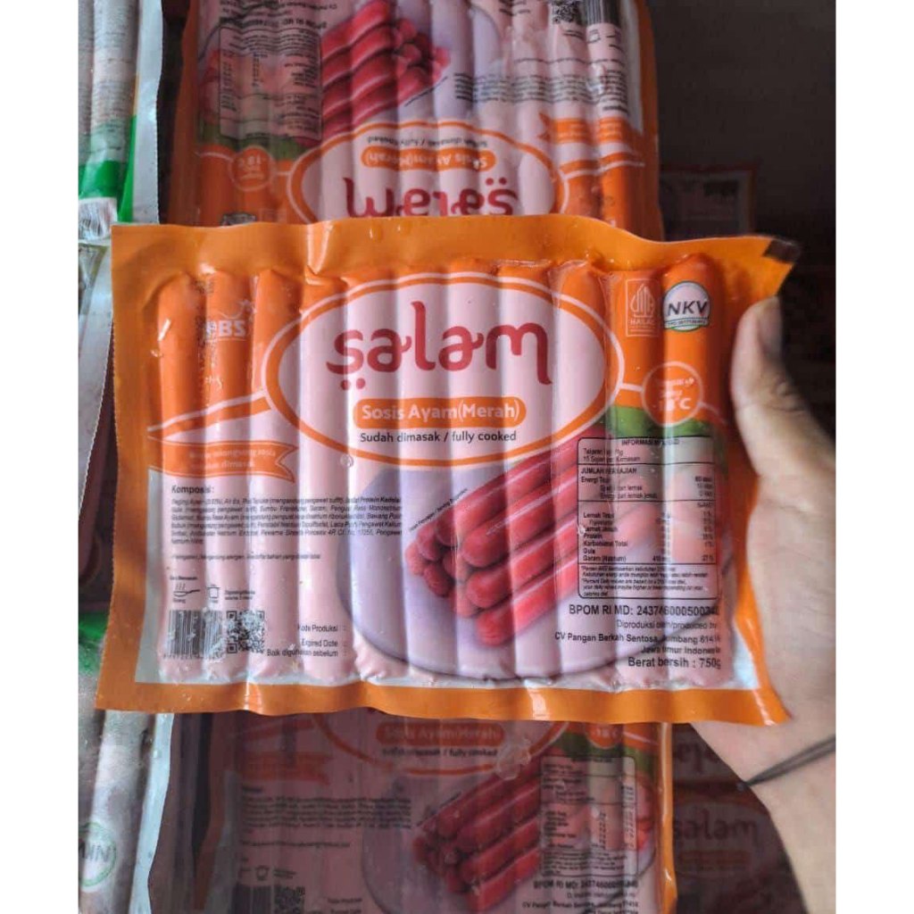 

salam sosis merah 750 gr isi 32