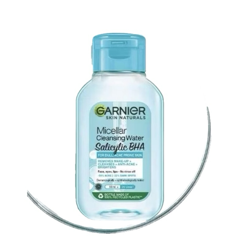 GARNIER MICELLAR CLEANSING WATER BIRU SALICYLIC BHA (50ML)