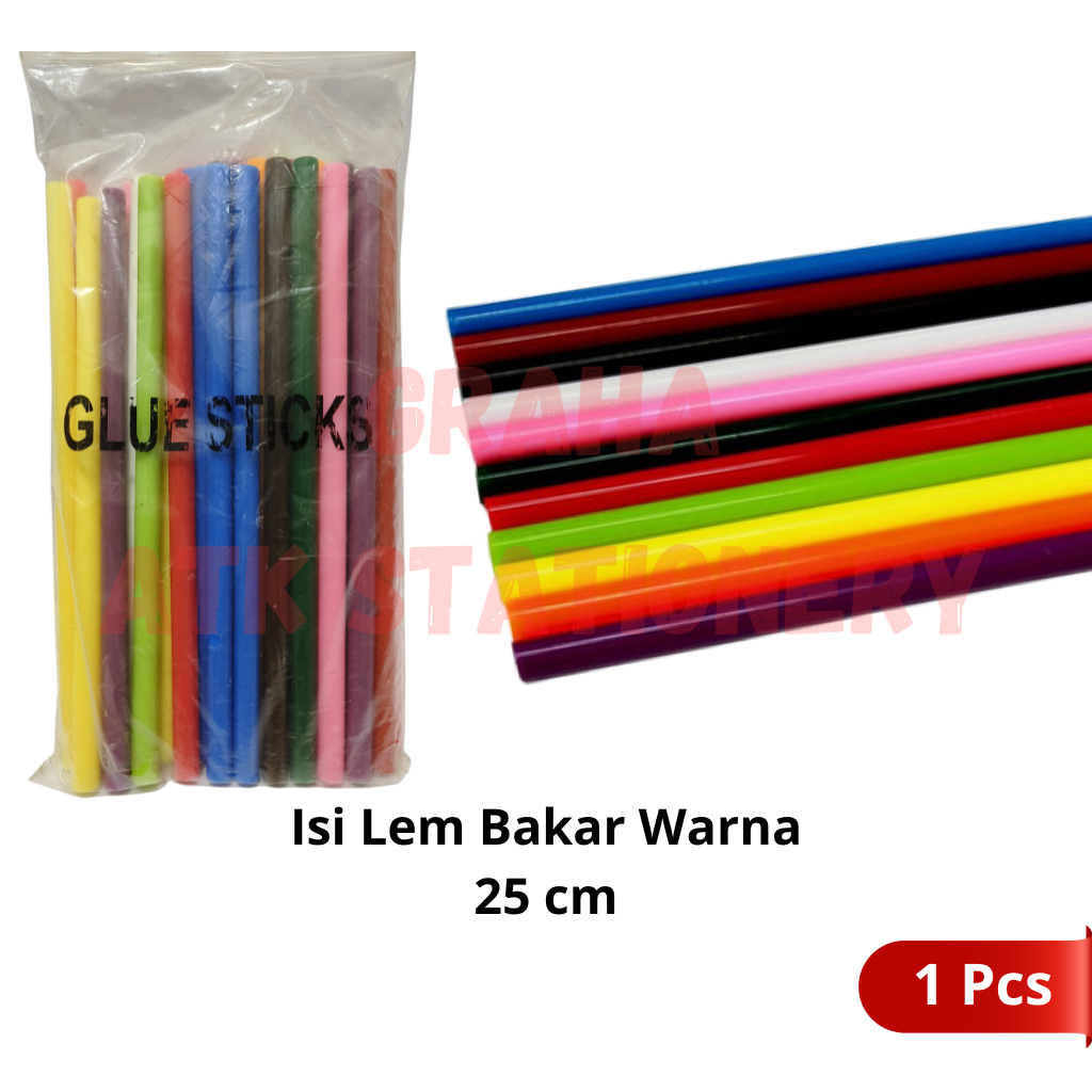 

[1 Pcs] Isi Lem Bakar Warna 25cm / Refill Glue Gun / Isi Lem Tembak Warna 25cm