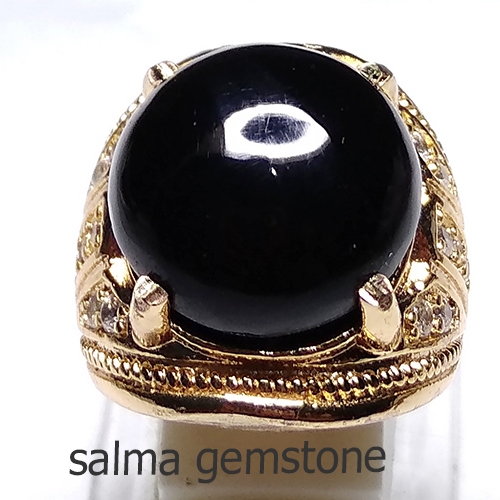 cincin batu akik kecubung asap 1