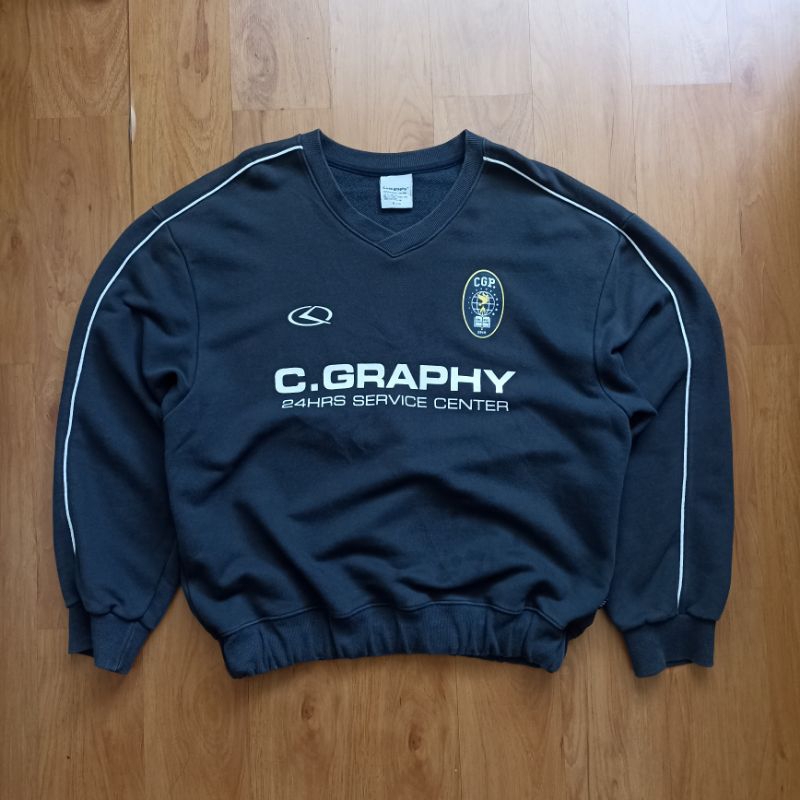 Code:graphy navy sweater jacket