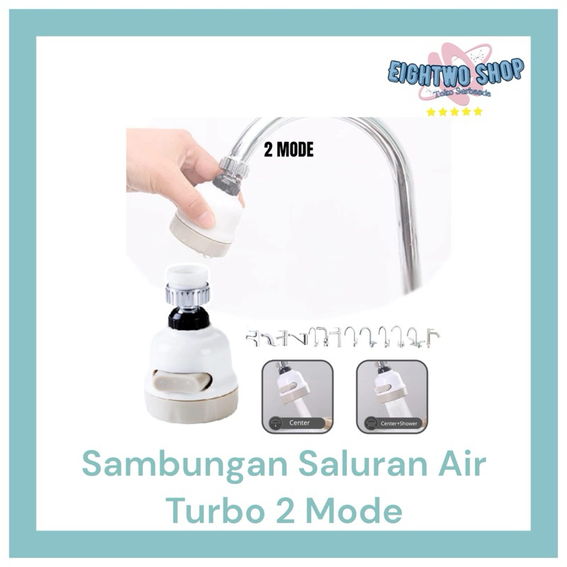 Sambungan Kran Air SWS Wastafel 360 Derajat 2 Mode Filter Keran Spray Busa Sprayer Sink Cuci Piring