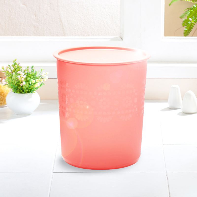 Mosaic Canister Tupperware - Peach