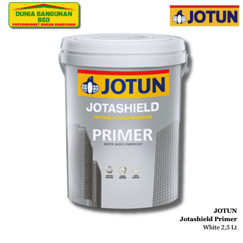 JOTUN Sealer Dinding Exterior Jotashield Primer White 2,5 Liter Cat Dasar Eksterior Wall Sealer Dind