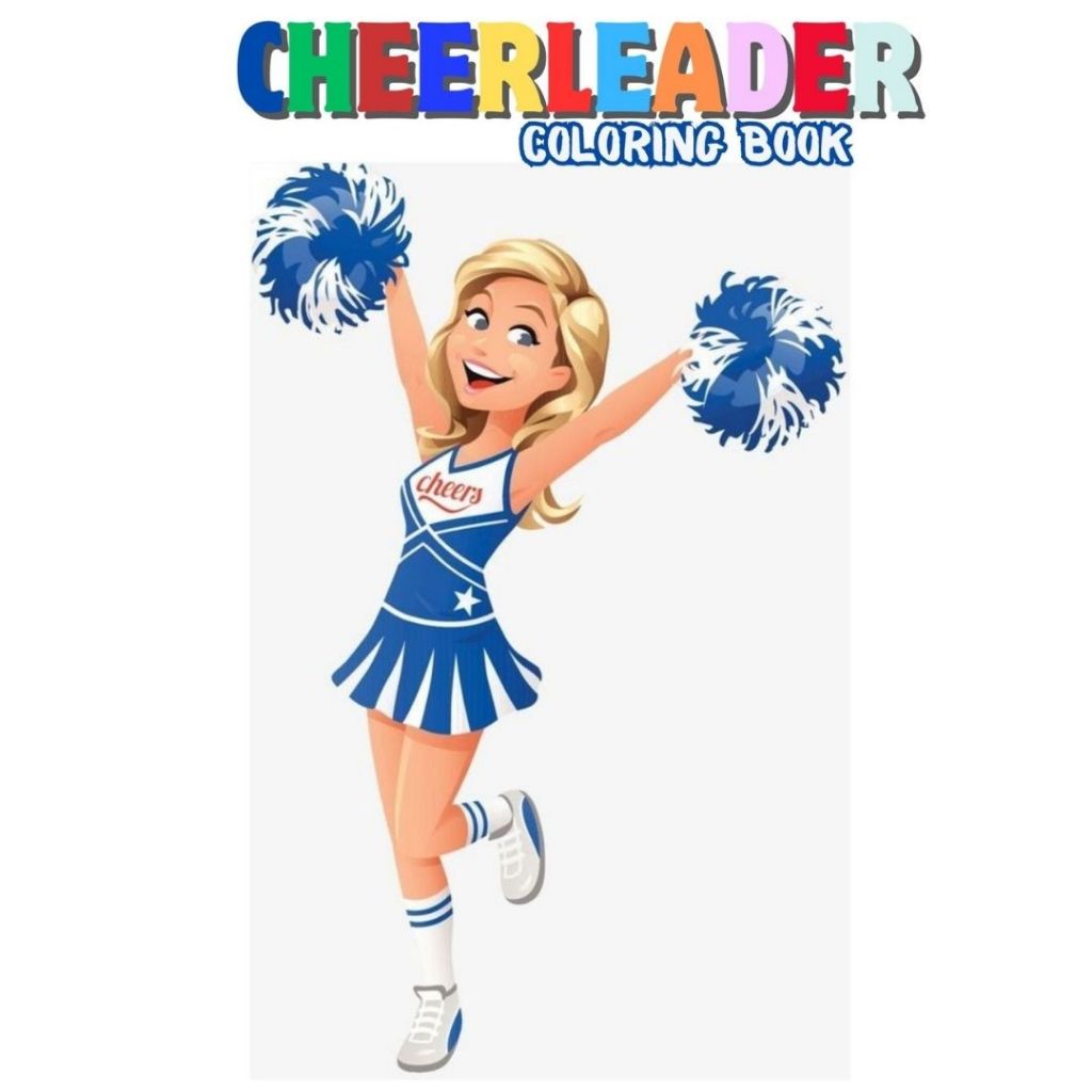 

CHEERLEADER Coloring Book Healing Activity Buku Mewarnai Anak Remaja Dewasa Aesthetic Kertas Tebal