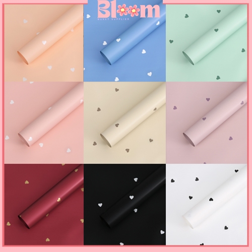 

20 Lembar Kertas Buket Heart Cellophane Flower Wrapping Kb6130