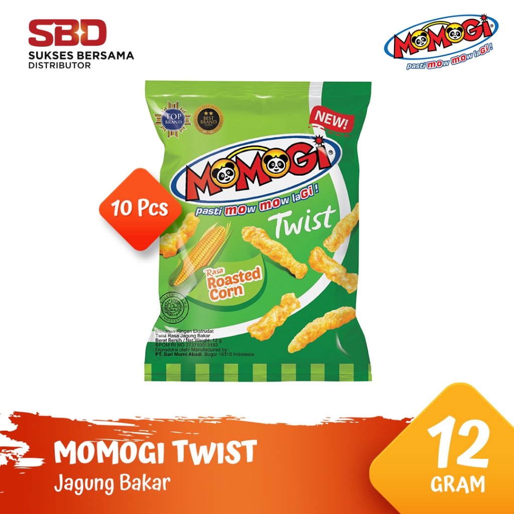 

Momogi Twist Snack - Jagung Bakar [@ 10 Pcs]