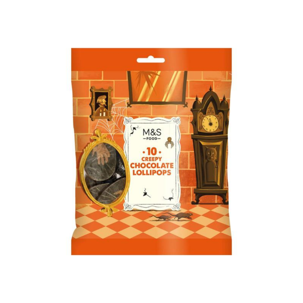 

M&S Creepy Chocolate Lollipops 119gr | Coklat Hallowen