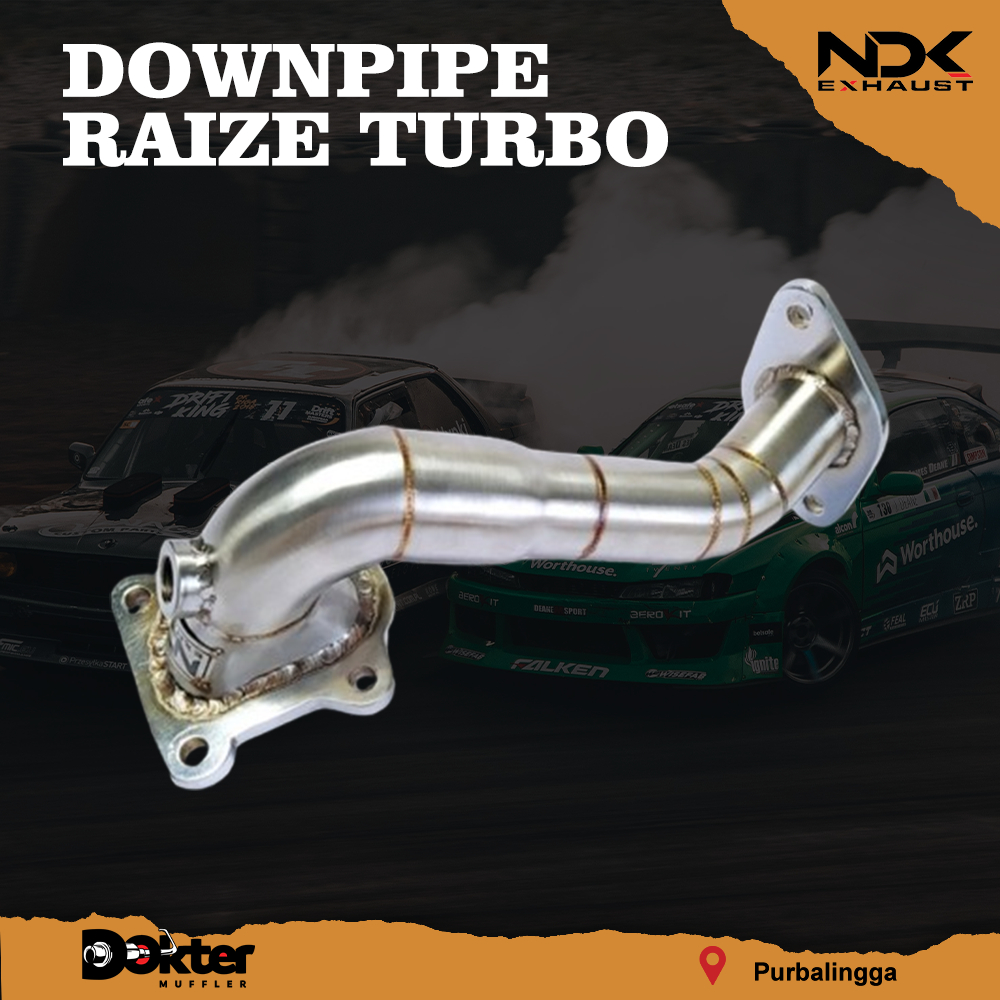 DOWNPIPE RACING MOBIL RAIZE TURBO NDK EXHAUST KNALPOT DOWNPIPE RAIZE TURBO