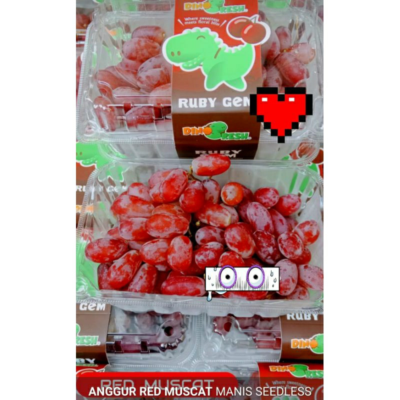 

anggur red muscat seedless manis pack