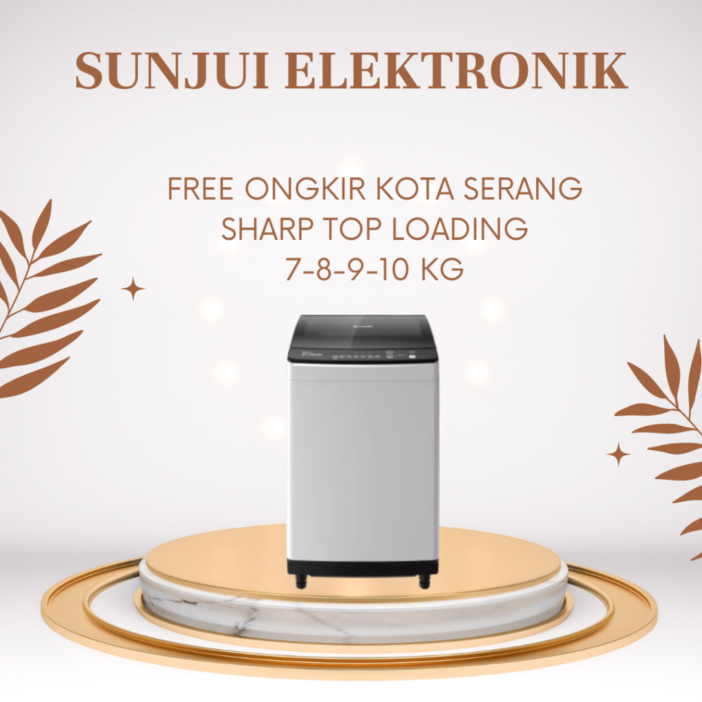 MESIN CUCI 1 TABUNG TOP LOADING SHARP 8KG