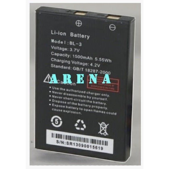 Baterai BL-3 Walkie Talkie HT WLN KD-C2/UV3R/PXTON/Two-Way Radio