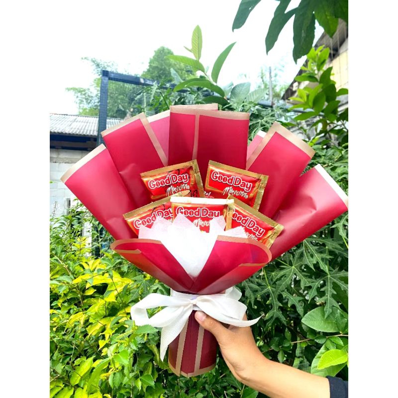 

buket kopi / buket good day/buket cowok) buket wisuda/buket hari guru/ buket sempro