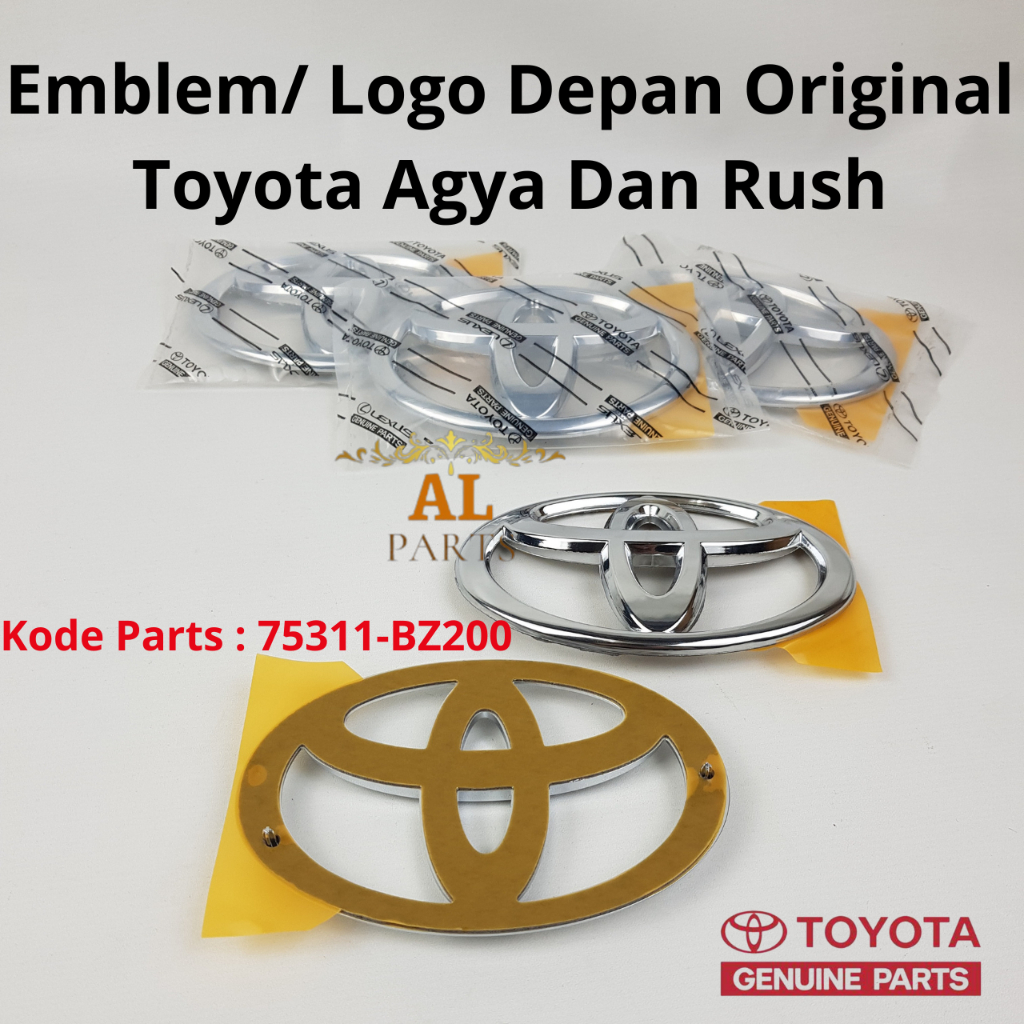 Toyota Emblem Logo Depan Orinal Toyota Agya Dan Rush/ Emblem Logo Depan Grill Grille Radiator Toyota