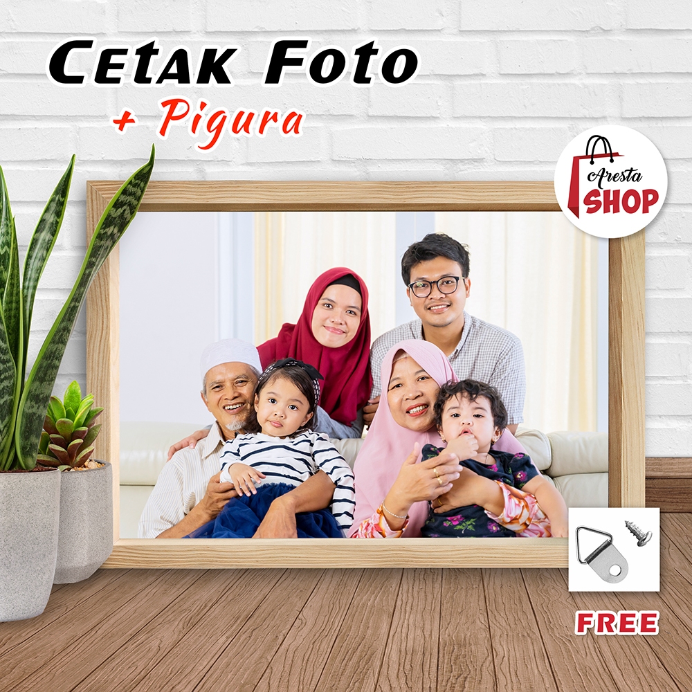 CATAK FOTO CUSTOM + PIGURA KAYU JATI BELANDA