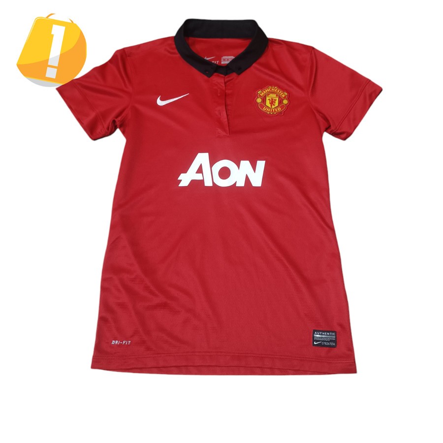 NIKE HOME JERSEY PAUL SCHOLES MANCHESTER UNITED SEASON 2013 / 2014 WOMEN FOOTBALL SOCCER JERSEY MUFC