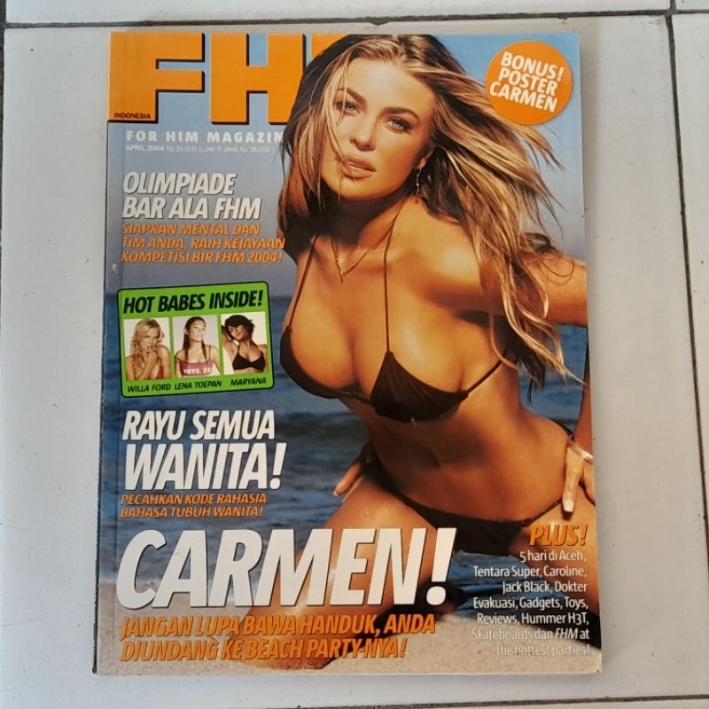 Majalah FHM Cover Carmen Electra (2004) Indonesian Magazine