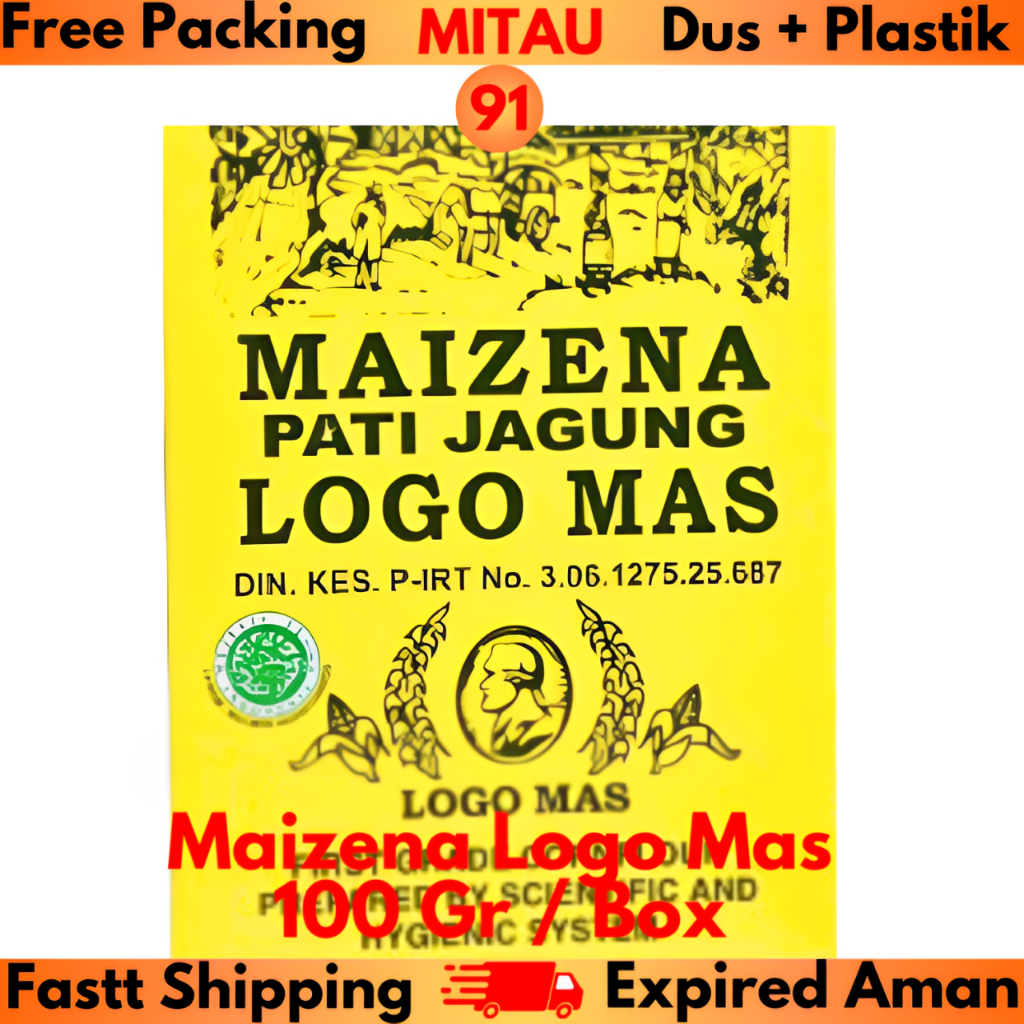 

Tepung Maizena Logo Mas 100Gr/Box Beli 10 Box Lebih Murah