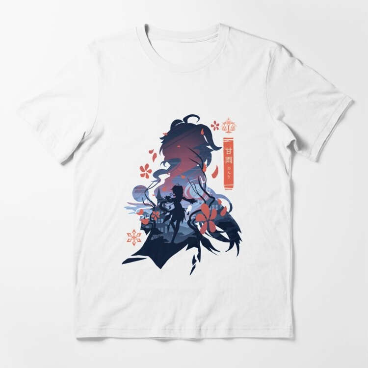 Kaos Polos Ganyu Plenilune Gaze