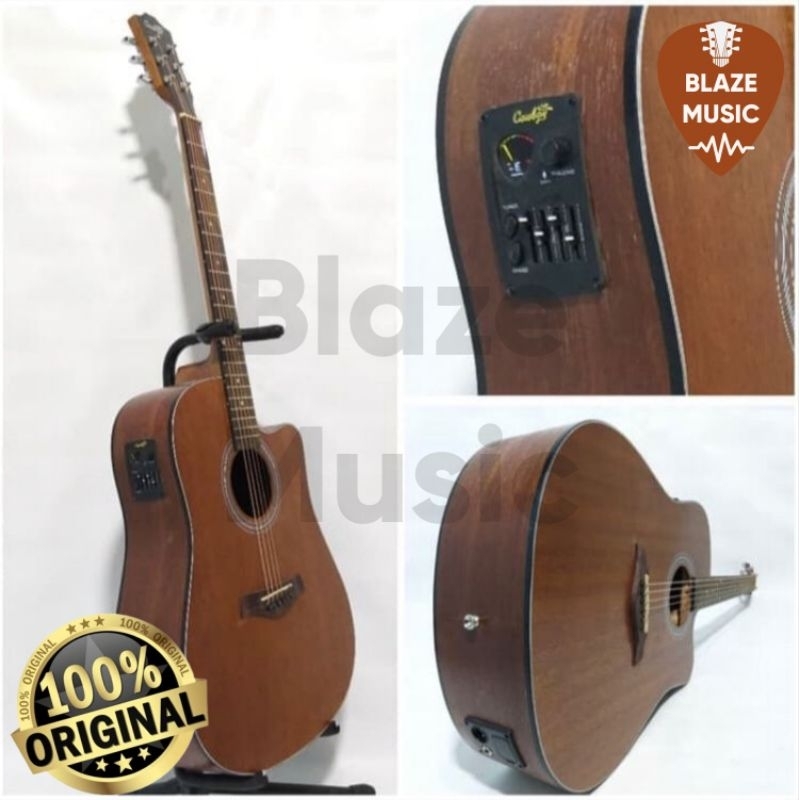 ORIGINAL Gitar akustik elektrik IMPORT COWBOY GWC 240 NS NA ORIGINAL EQ TUNER