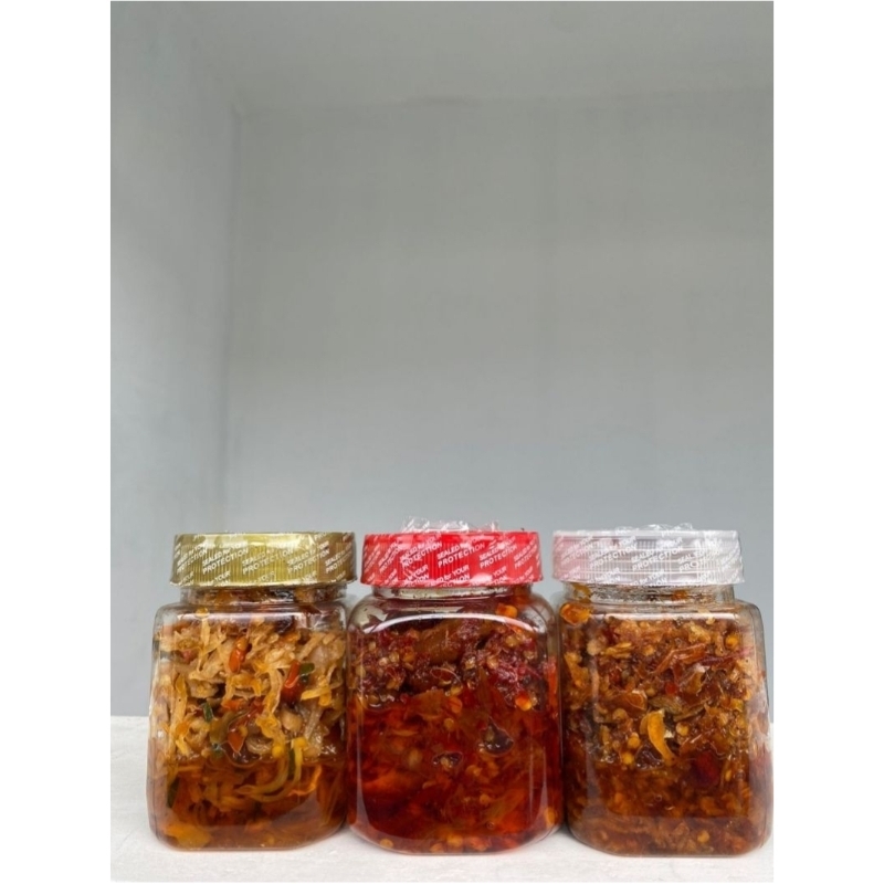 

Sambal ayam suir, mercon Udang Rebon, Tongkol Pedas merah