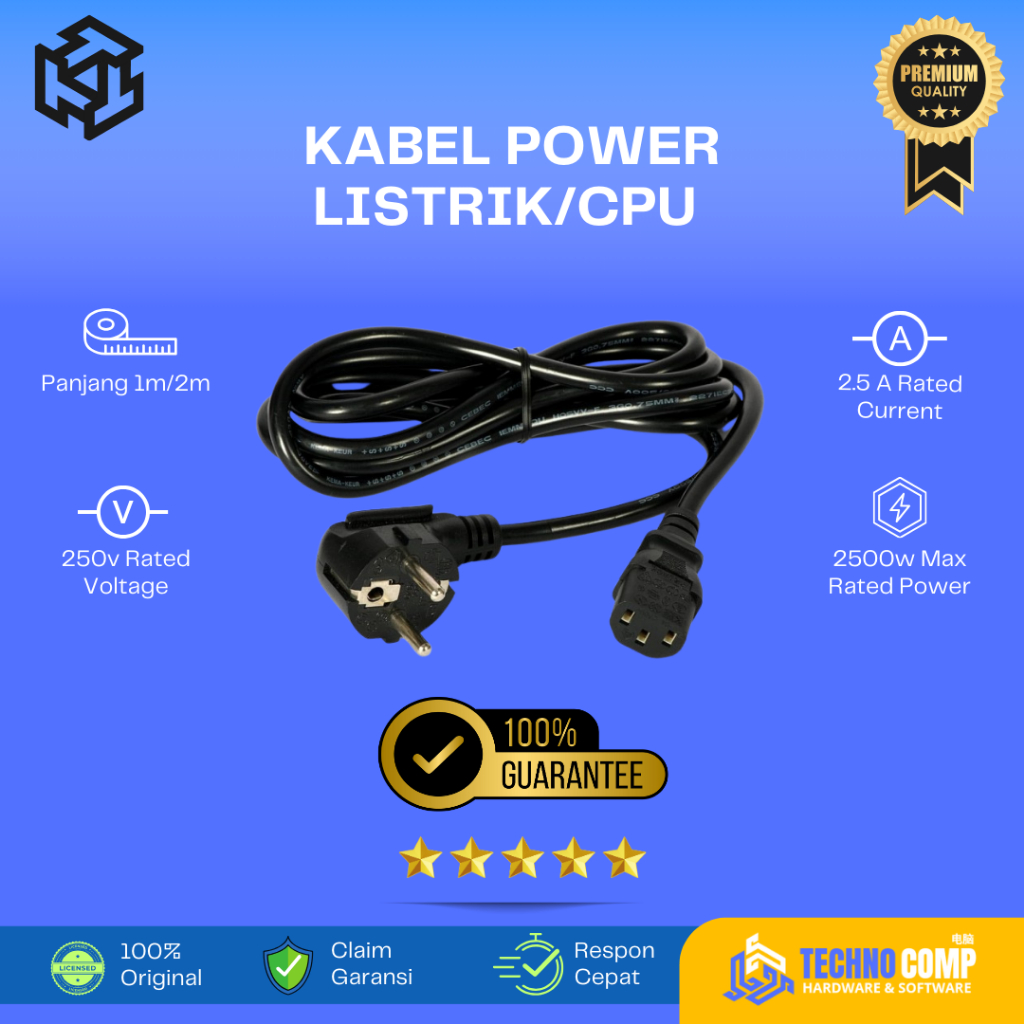 Kabel Power Cpu Original Tebal