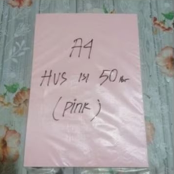 

Kertas HVS A4 Warna Pink Eceran Isi 50 Lembar / Paper Fotocopy