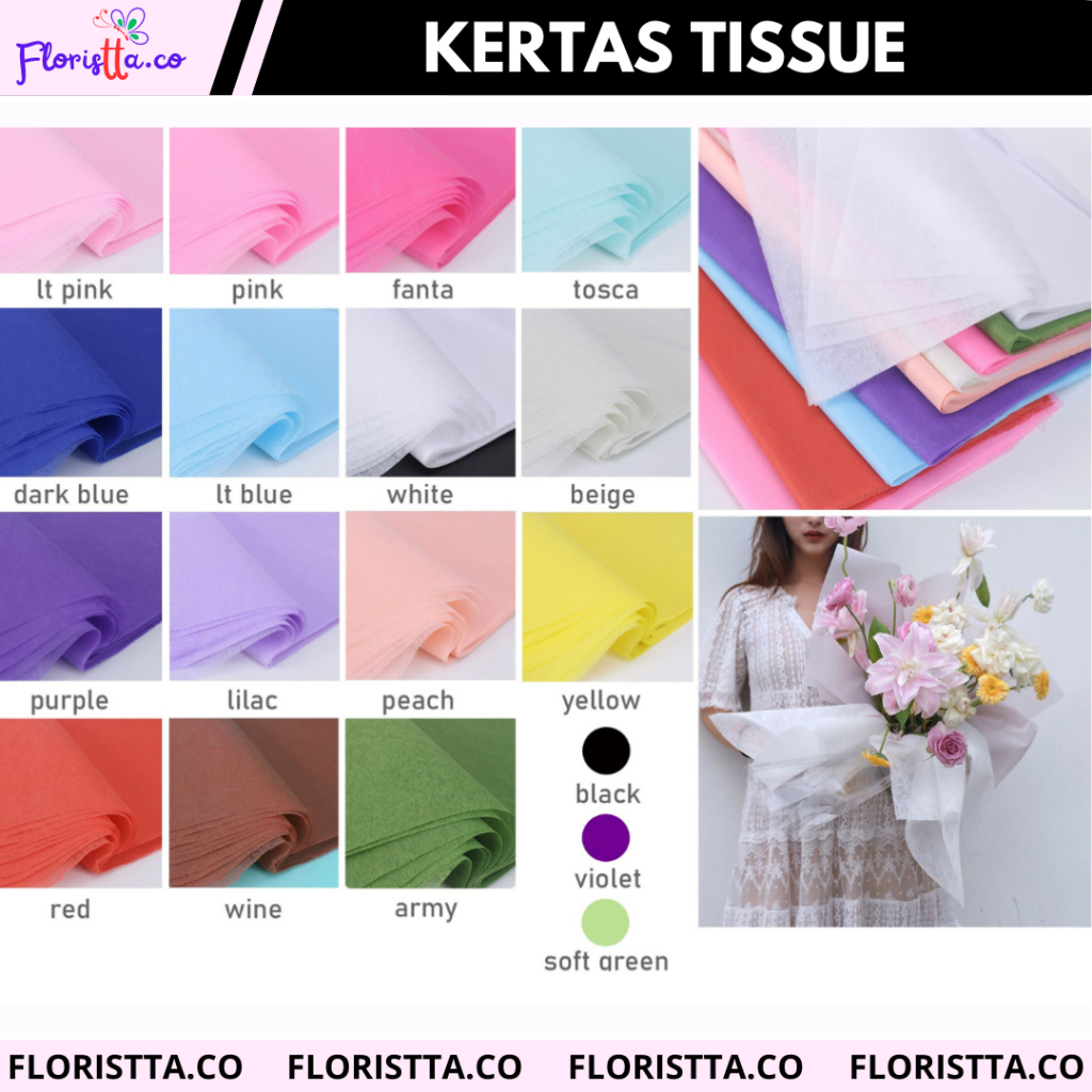 

(lembaran) Kertas Tissue Buket flower wrapping paper
