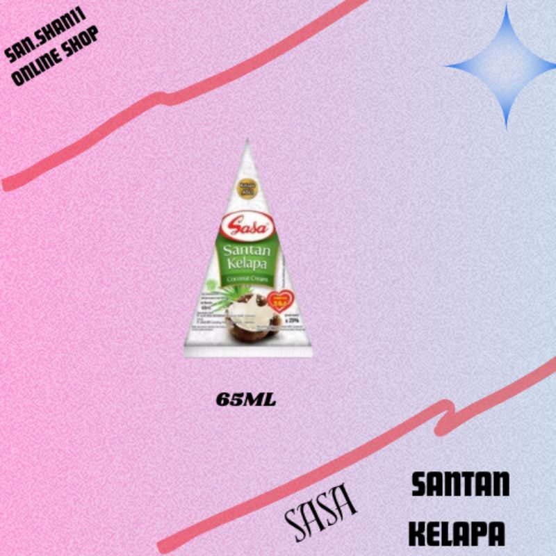

Sasa Santan Kelapa ukuran 65ml