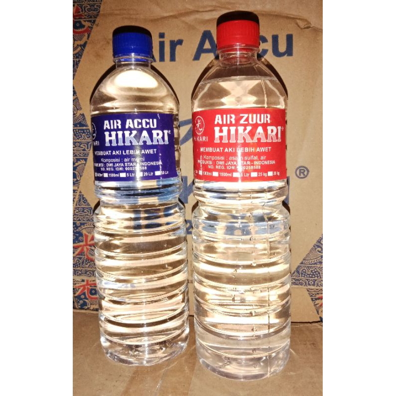 AIR AKI (Accu Zuur)  Merah dan Biru