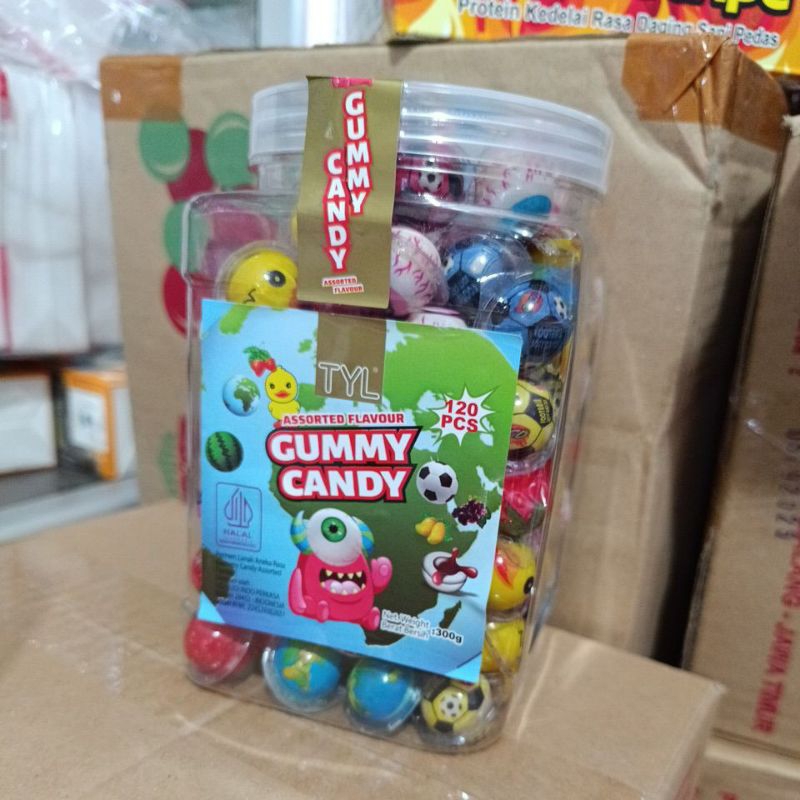 

permen lunak mini gummy candy isi 120pcs