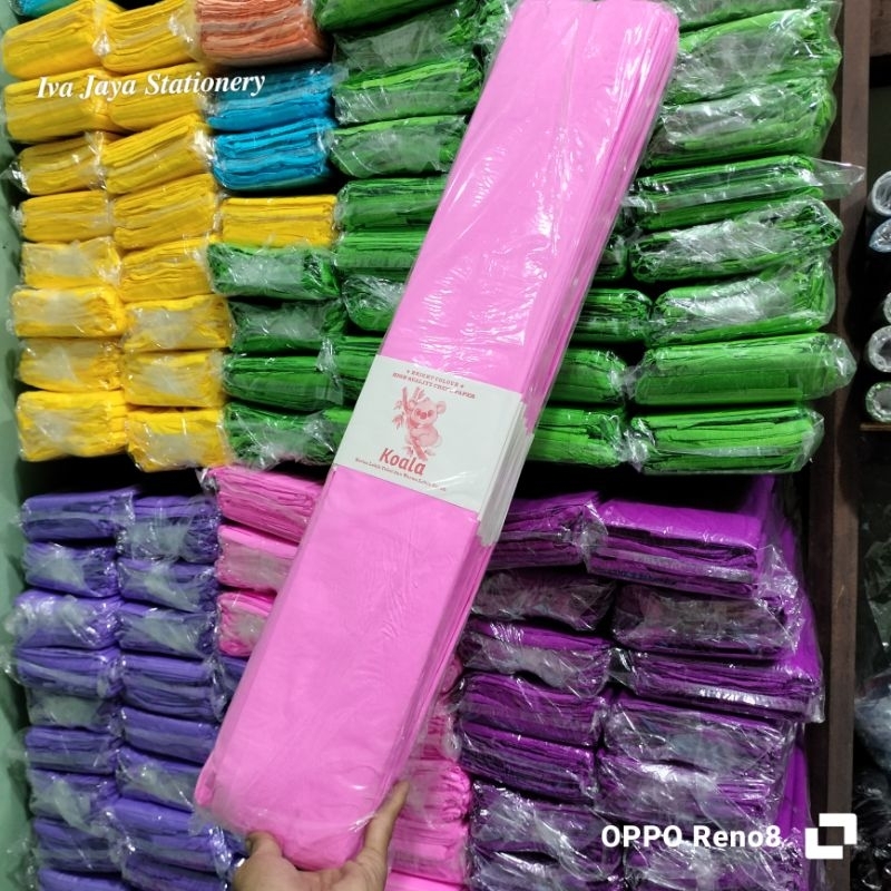 

RN Kertas Krep lembaran / Crape Warna Warni Panjang