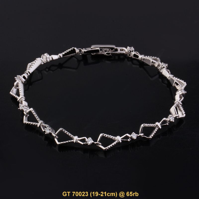 gelang tangan bracelet xuping putih 70023