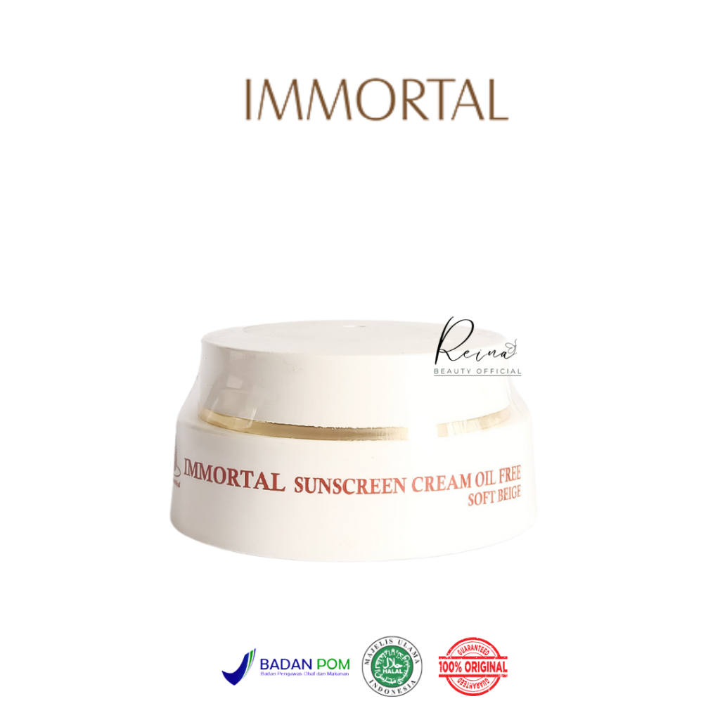 Immortal Sunscreen Oil Free Cream Soft Beige