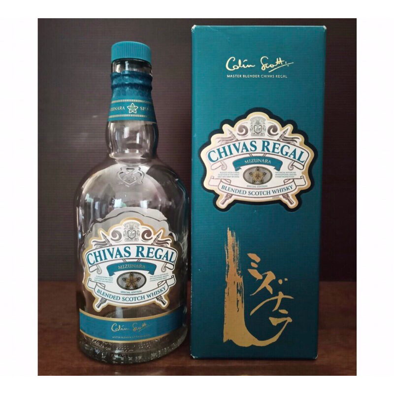 botol bekas miras chivas mizunara / botol pajangan / botol koleksi