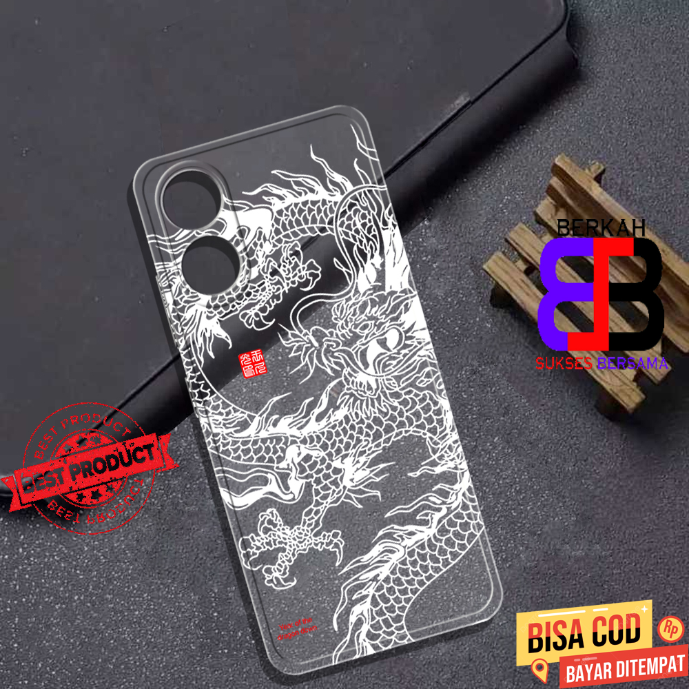 Soft Case Clear Opoo A17 - Casing Oppo A98 Terbaru Berkah Sukses [ DRAGON ] Silikon Hp Oppo A18 - Ca