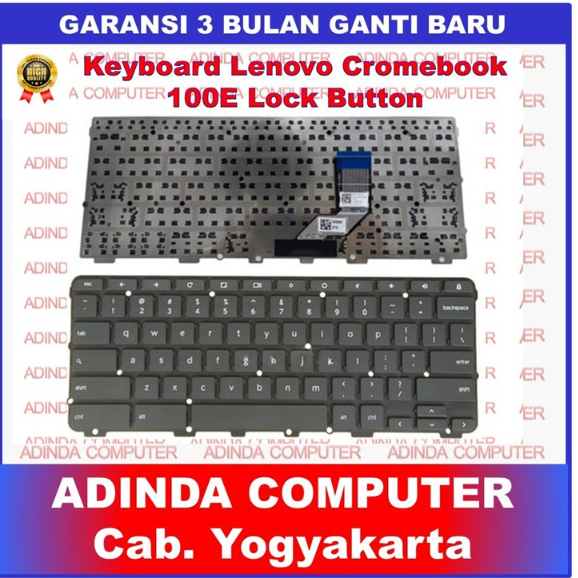 Keyboard Lenovo Chromebook 11 100e YOGA N24 500e N3350 Lock Button Google Version