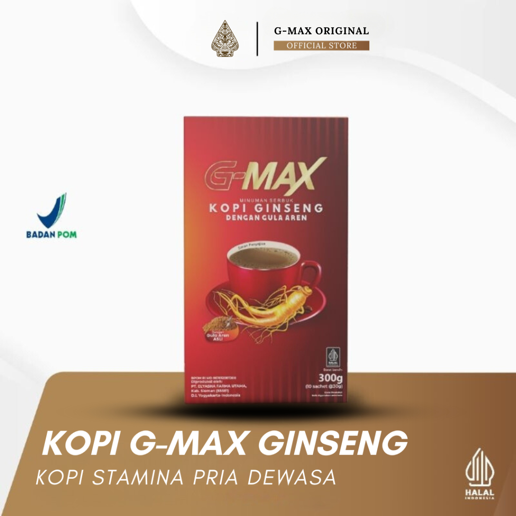 

KOPI G MAX ASLI KOPI GINSENG STAMINA PRIA TAHAN LAMA AMAN ( 100% BPOM & HALAL MUI )