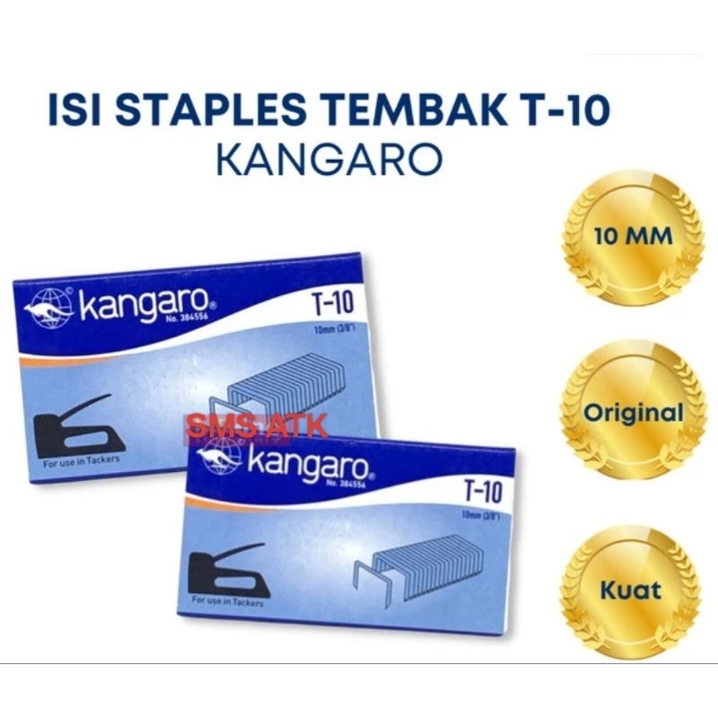 

(ecer) Isi staples Tembak Kangaro T-8/T-10/Staples Gun Tacker