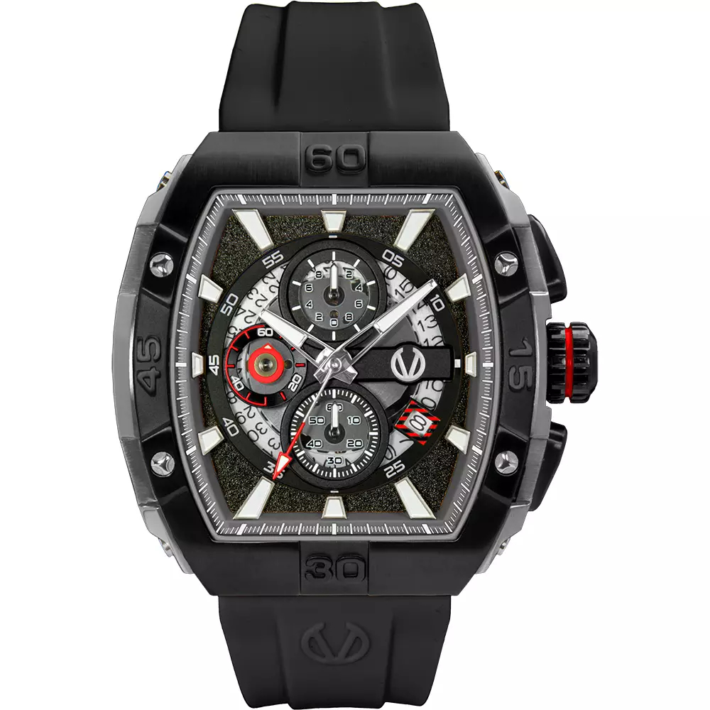 Jam Tangan Pria Tali Karet Christ Verra CV 53606G-30 BLK