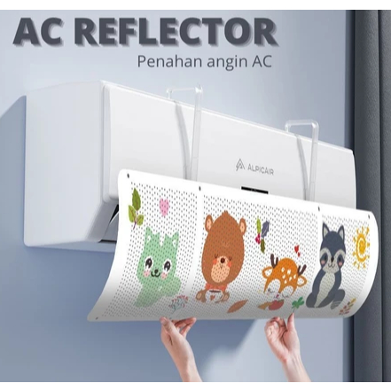 Talang Ac penahan hembusan angin ac /Talang ac kamar anak