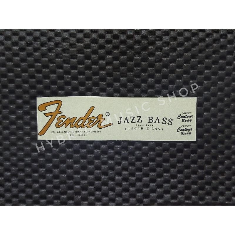 Decal Fender Jazz Bass 60s USA Headstock Water Slide