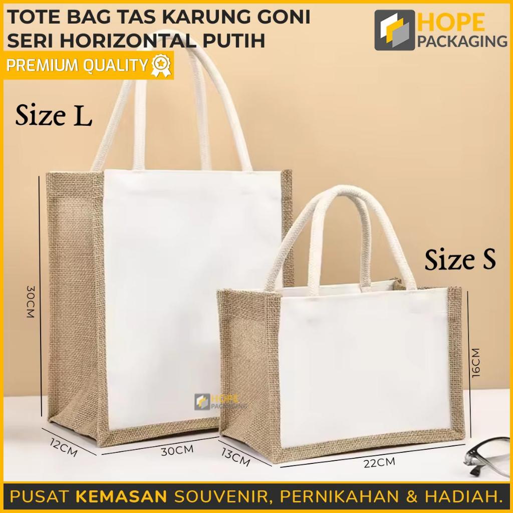 Tas Karung Goni / Tote Bag Karung Goni / Goodie Bag Karung Goni / Tas Hadiah / Tas Belanja