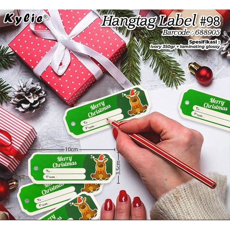 

HAND TAG NATAL CHRISTMAS ISI 10 PCS - KODE LABEL 98
