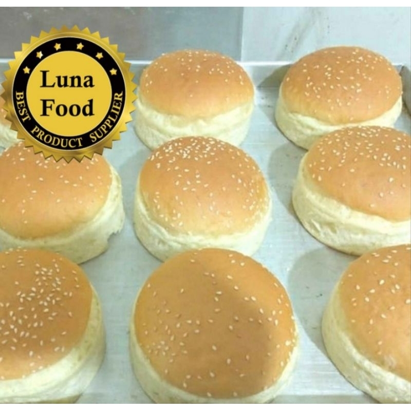 

burger 7 cm wijen isi 10 pcs